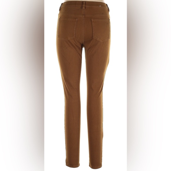 Uniqlo Ultra Stretch Cropped Leggings Pants Brown Size L - Picture 3 of 3